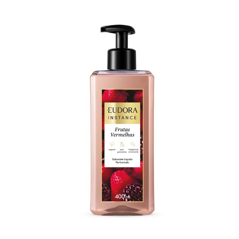 EUDORA INSTANCE FRUTAS VERMELHAS - SABONETEL�QUIDO PERFUMADO 400ML